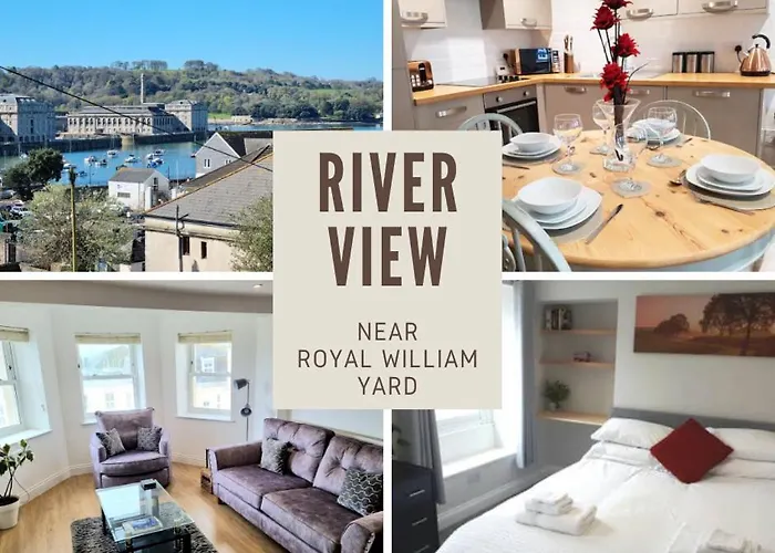 River Views, Free Parking, Near Royal William Yard