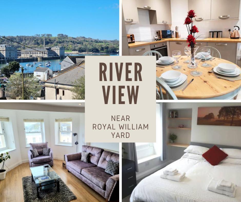 River Views, Free Parking, Near Royal William Yard Apartment *
